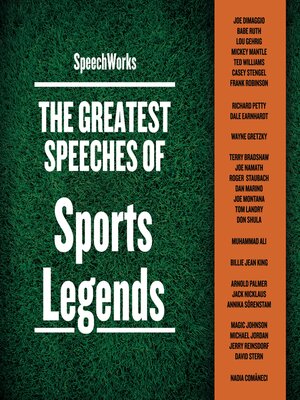 The Greatest Speeches of Sports Legends - Audiobook